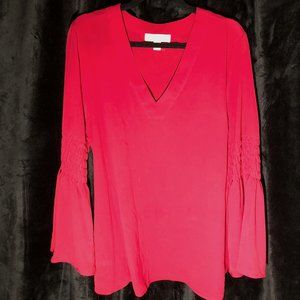 Michael Kors Red Pullover Blouse